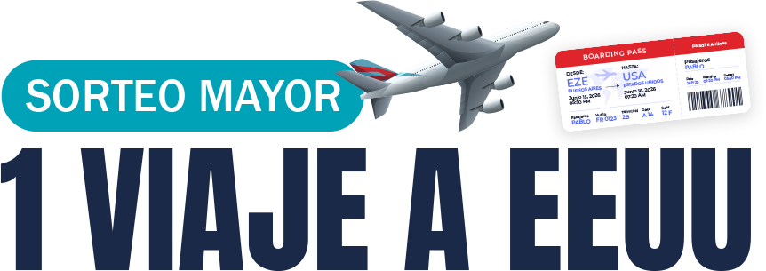 Sorteo mayor: 1 viaje a EEUU